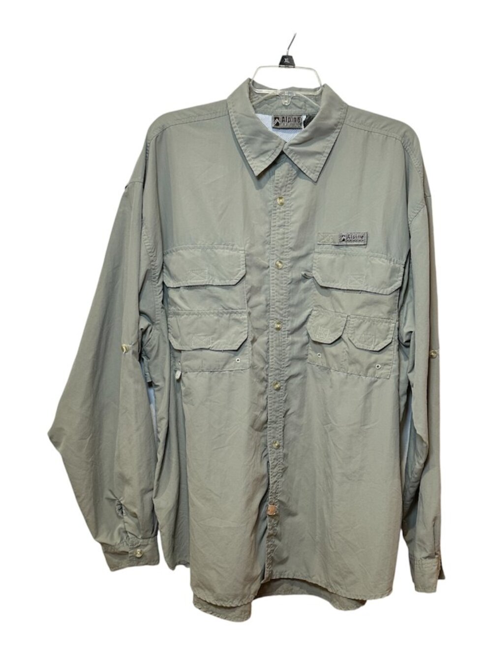 Alpine Design Vented Fly Fishing Top Shirt Men's Sage Green XL Button Down Hike